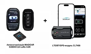 Автосигнализация MAGICAR G300AS UA LoRa CAN LTE/BT/GPS-модуль CLT450 - Фото 1