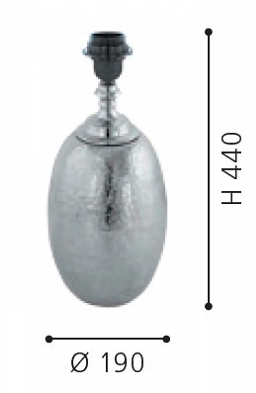 Основание для лампы Eglo Sawtry E27 1x60 Вт винтажное литой алюминий никель IP20 220-240 В, фото №3