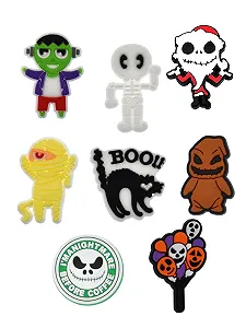 Джибитсы The Nightmare Before Christmas Jack Skellington 8 шт, аксессуары для крокс - Фото 1