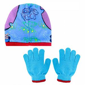 Зимний комплект для девочек Шапка и перчатки Stitch Disney Дизайн Stitch, разноцветный - Фото 1