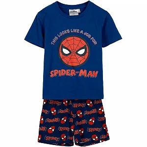 Комплект детской пижамы CERD", Короткая, Unisex, Superhero, Spiderman - Фото 1