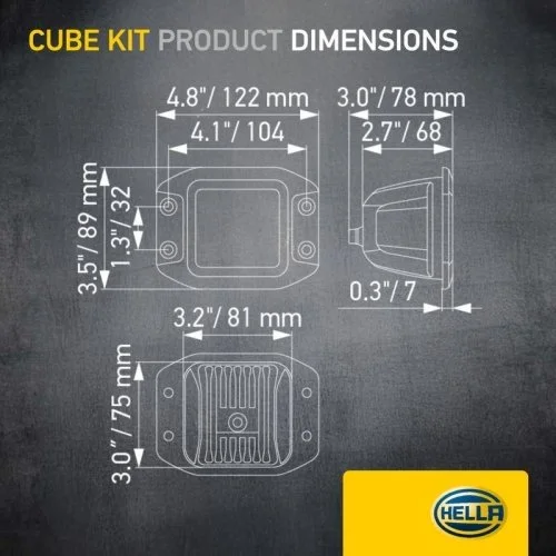 Фара дальнего света HELLA BLACK MAGIC 1FA 358 176-831, фото №4