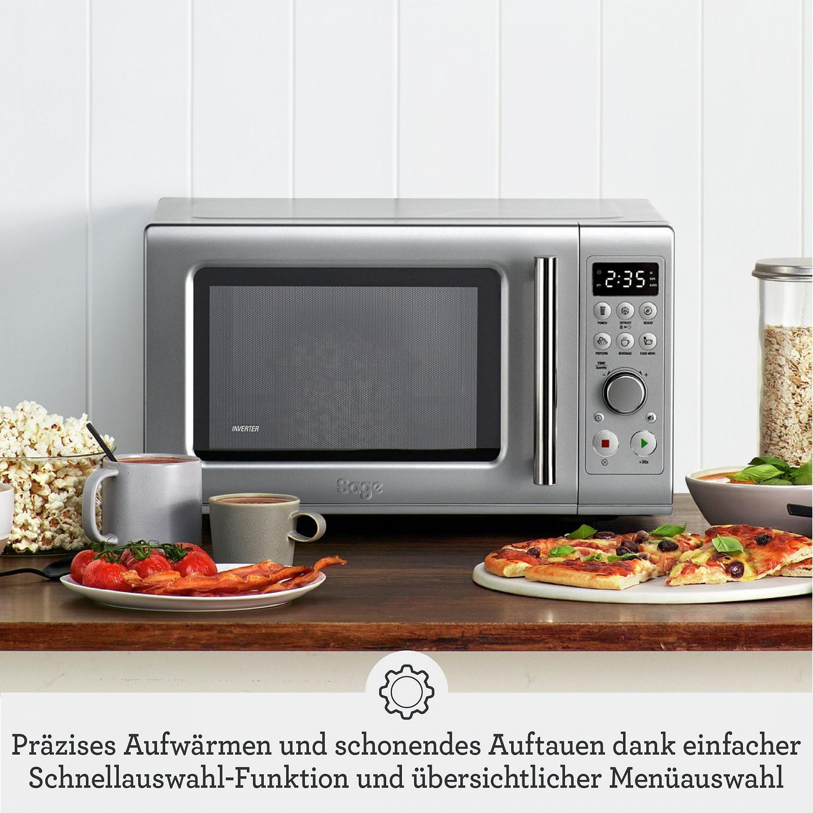 Мікрохвильова піч Sage Appliances the Compact Wave SMO650 800 Вт Срібляста, фото №2 Мікрохвильова піч Sage Appliances the Compact Wave SMO650 800 Вт Срібляста, фото №2