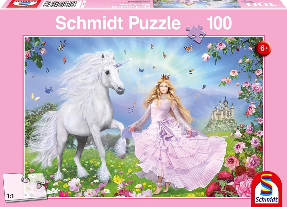 Пазл Schmidt Spiele 55565 Princess of Unicorns 100 деталей Розовый, фото №4
