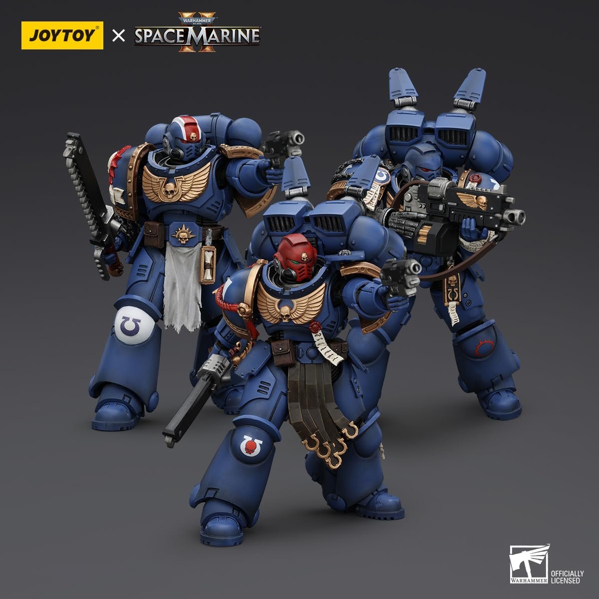 Фігурка Joytoy Warhammer 40K Space Marines 2 Ультрамарини Сержант Гадріель JT00065, Game Special Limited Edition, колекційна, масштаб 1/18, фото №8