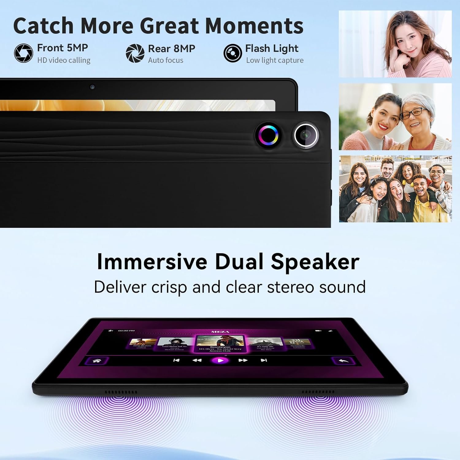 Планшет 10.1" HotLight A10 3+7/64Gb 8 ядер Android 14 5000 mAh Черный, фото №4
