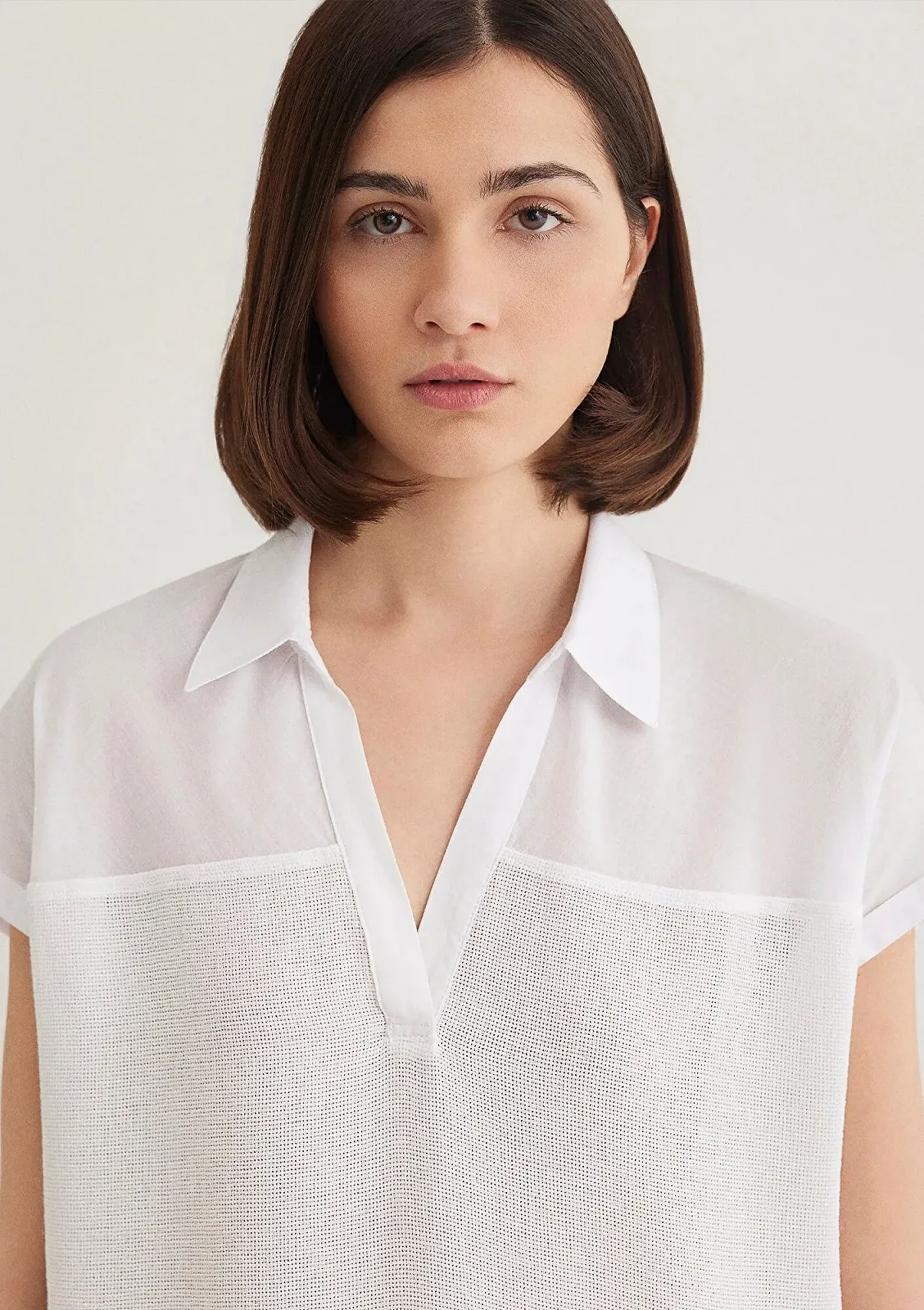 Женская рубашка MAVI SHORT SLEEVE BLOUSE Antique White - XXS, фото №5 Женская рубашка MAVI SHORT SLEEVE BLOUSE Antique White - XXS, фото №5