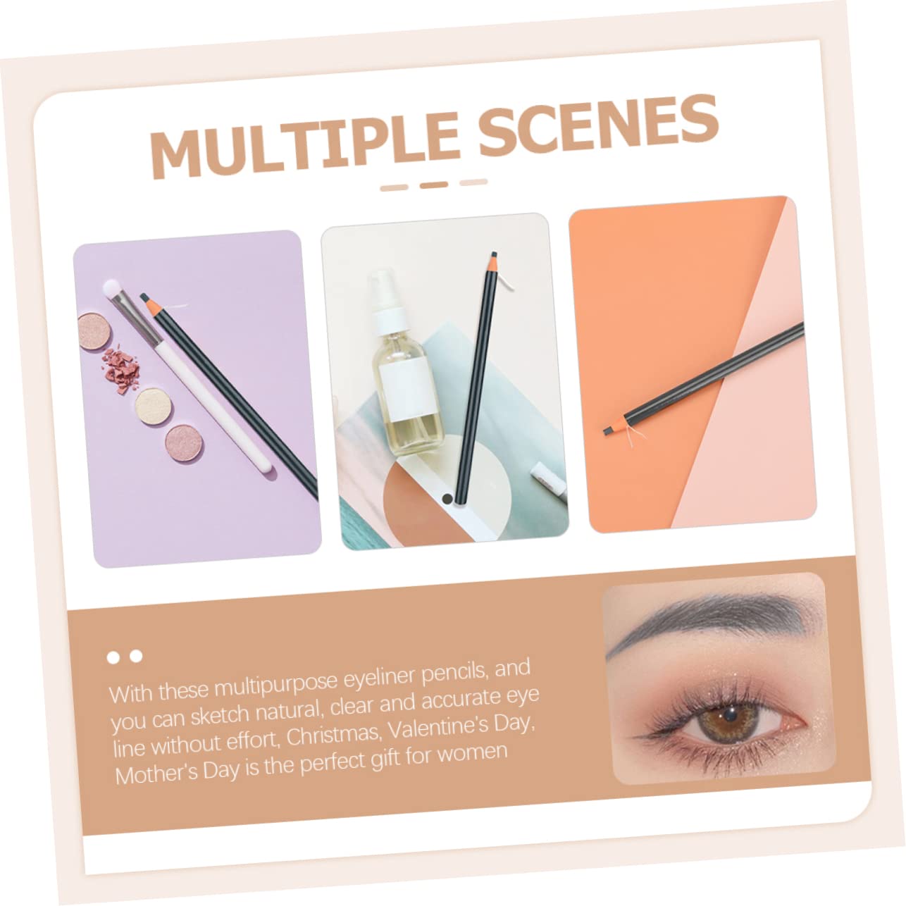 Олівець для брів FOMIYES Коричневий, фото №6