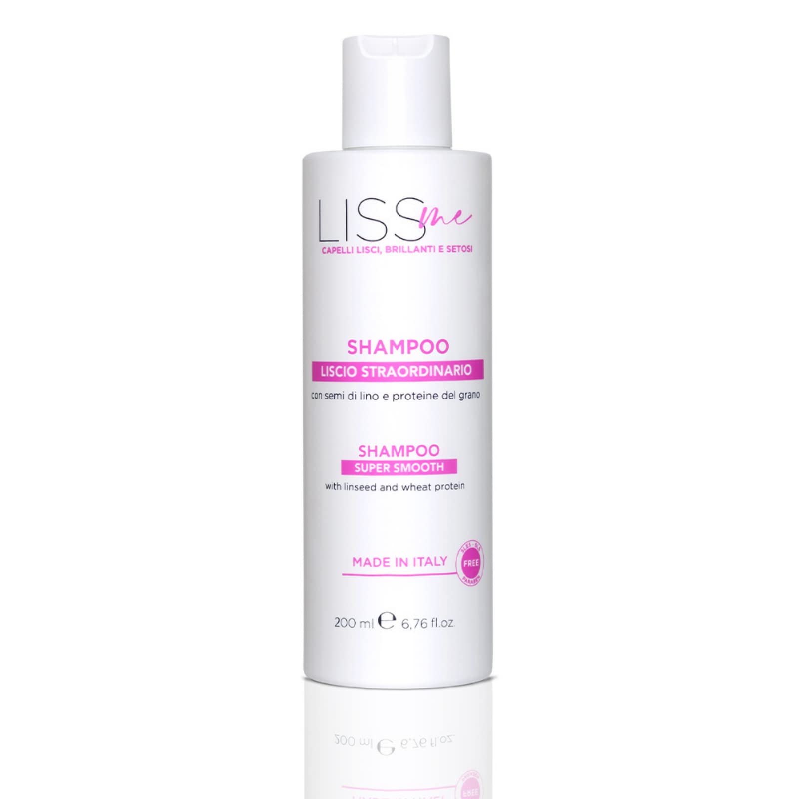 Шампунь Liss Me Flat з лляним насінням та пшеничними протеїнами, 200 мл, фото №1