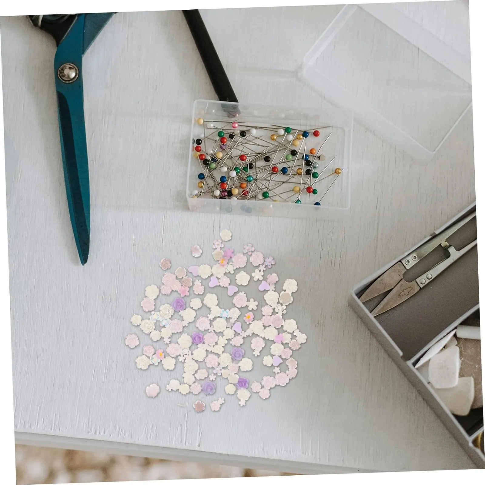 Украшение Роза Бусины DIY Аксессуары со стразами Красочные украшения Бусины Розы Ювелирные изделия для ногтей Маникюр DIY Стразы Орнаменты Маникюр Декоративные элементы Розы, фото №7