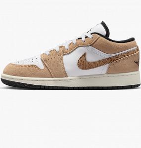 Кросівки Jordan 1 Low SE Brown Elephant (GS) 38.5 - Фото 1