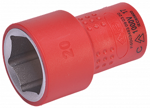 Торцева головка SW-STAHL 05520L-20 3/8 20 мм VDE - Фото 1