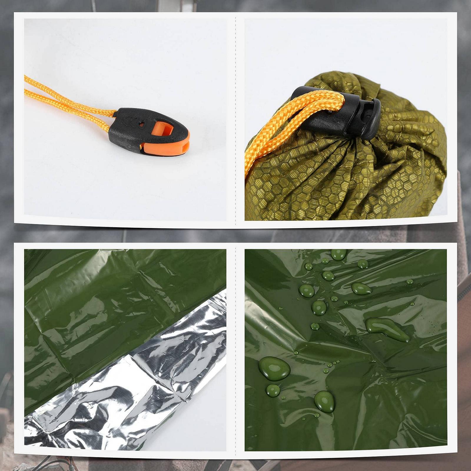 Спальний мішок fumooa Notfall Биівак мішок з свистком Thermodecke, фото №4 Спальний мішок fumooa Notfall Биівак мішок з свистком Thermodecke, фото №4