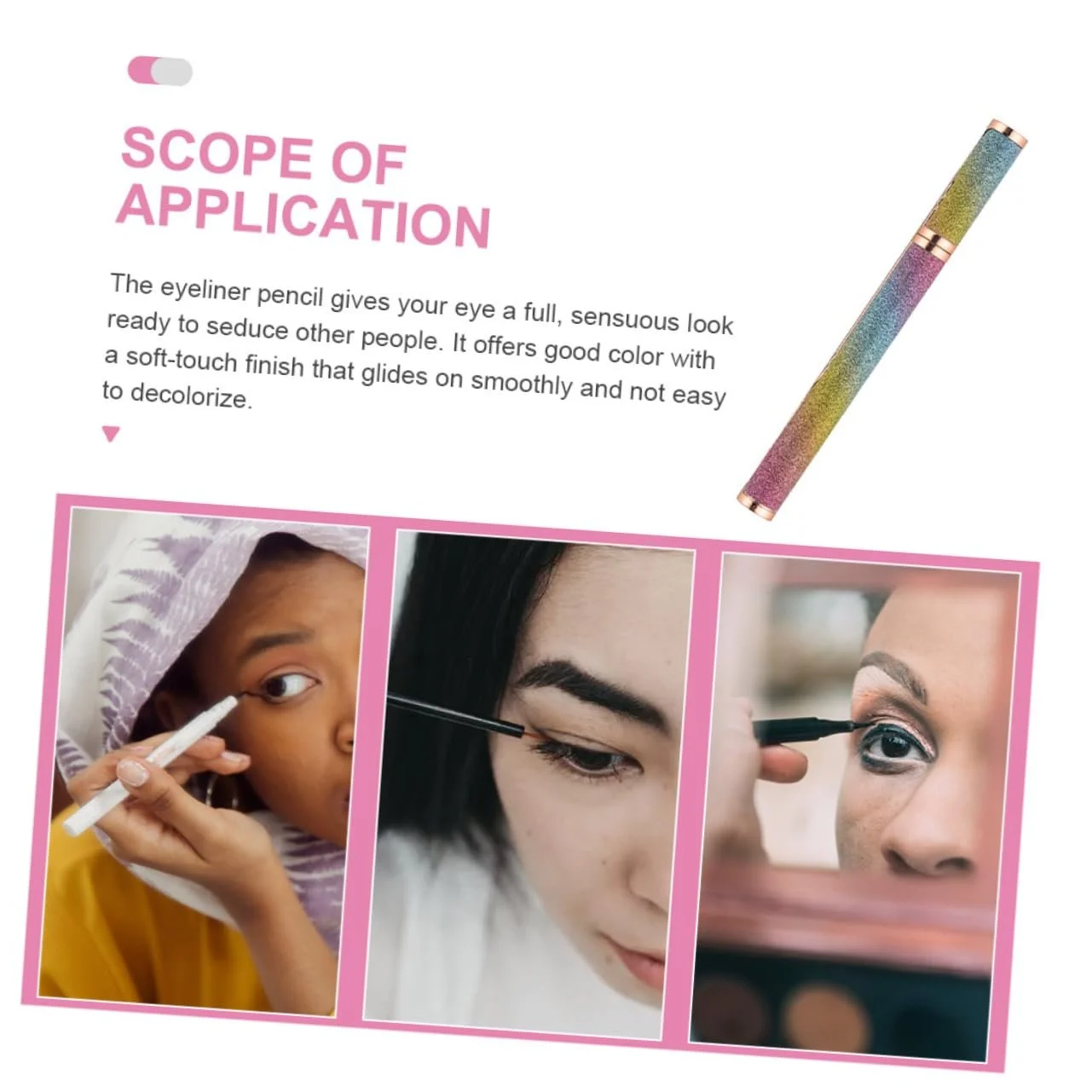 Підводка для очей FRCOLOR рідка, матова, швидковисихаюча з тонким кінчиком, фото №7