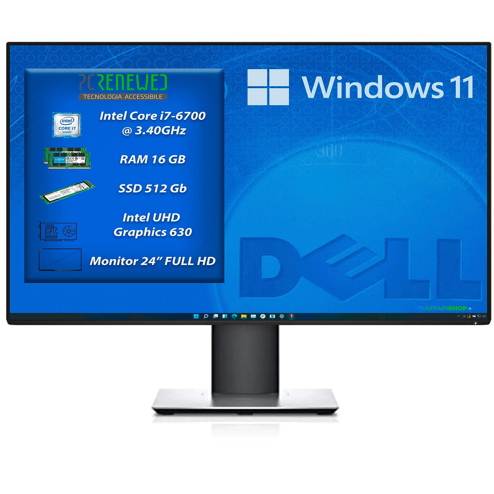 Моноблок Dell OptiPlex 3040 с Intel Core i7 24-дюймовый 16GB 512GB SSD Windows 11 Pro (Восстановленный), фото №2