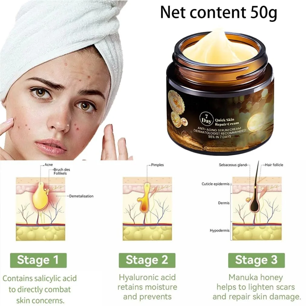 Крем для обличчя 7 Day Quick Skin Repair Multi-Effect 50 г, фото №6 Крем для обличчя 7 Day Quick Skin Repair Multi-Effect 50 г, фото №6