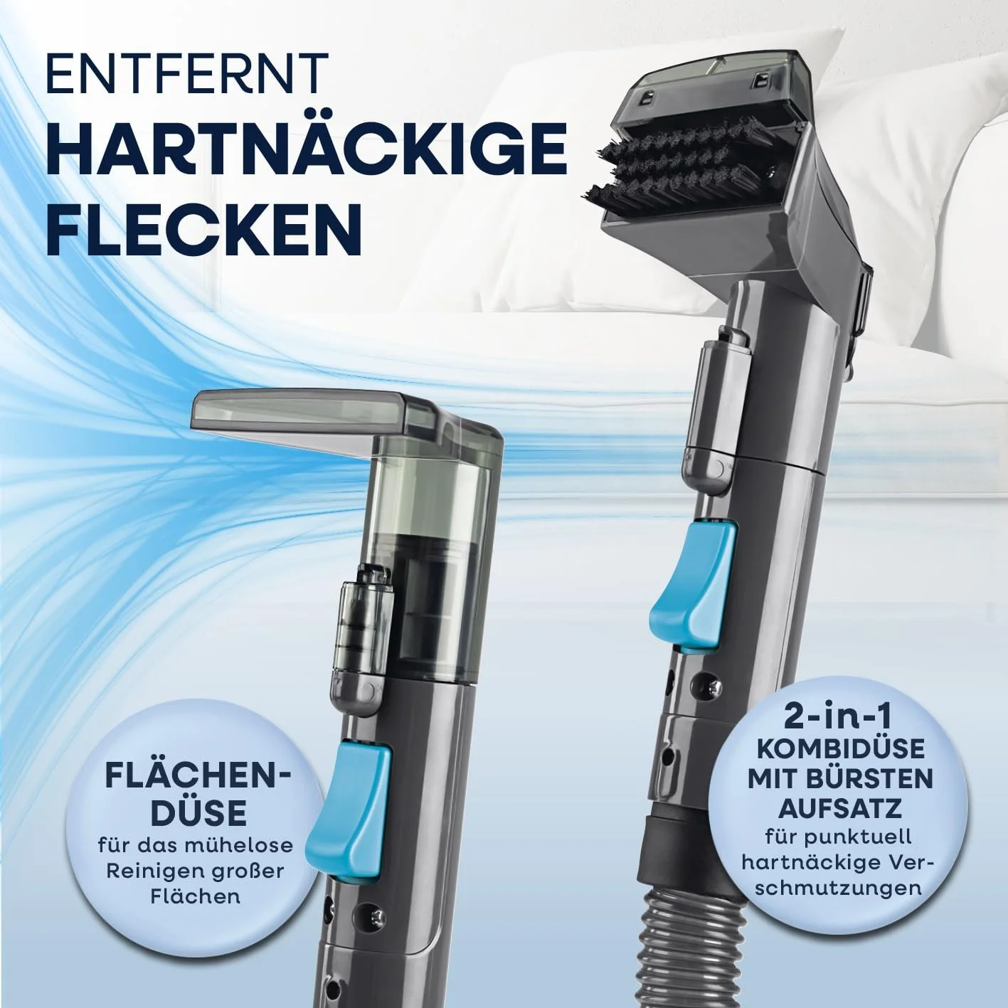 Очисник для оббивки та килимів CLEANmaxx Compact 3-в-1 Подвійна система баків, фото №6