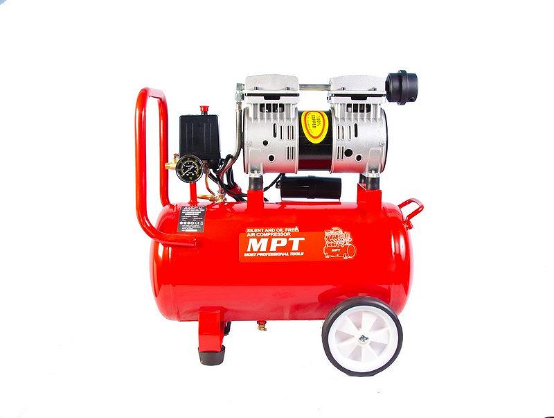 Компресор безшумний MPT PROFI OIL FREE 24 л 800 Вт 1450 об/хв 7 атм мідна обмотка MAC80243S, фото №4