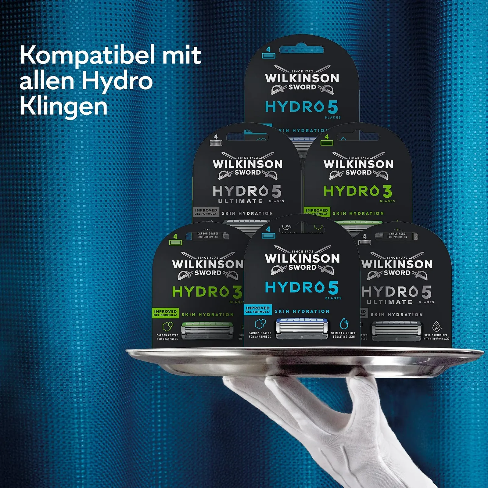 Сменные кассеты для мужской бритвы Wilkinson Sword Hydro 5 12 шт. XXL Pack, фото №6