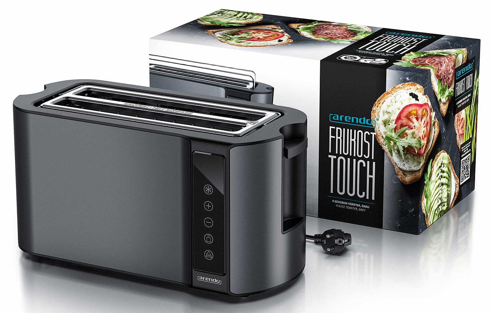 Тостер Arendo / 4 ломтика / 7 уровней поджаривания / Разогрев / Размораживание, фото №7 Тостер Arendo / 4 ломтика / 7 уровней поджаривания / Разогрев / Размораживание, фото №7