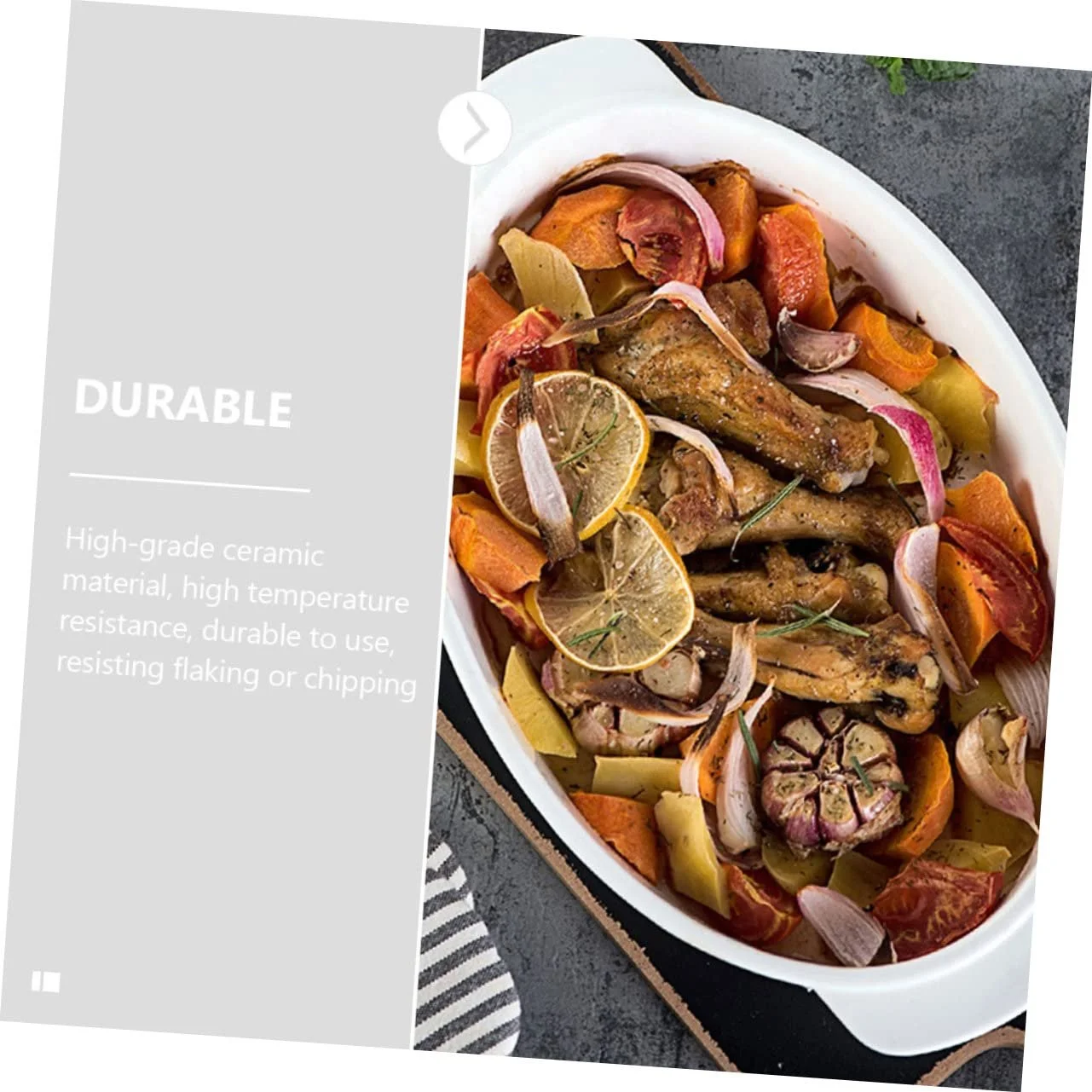 Форма для запекания iplusmile керамическая овальная термостойкая антипригарная, фото №6 Форма для запекания iplusmile керамическая овальная термостойкая антипригарная, фото №6