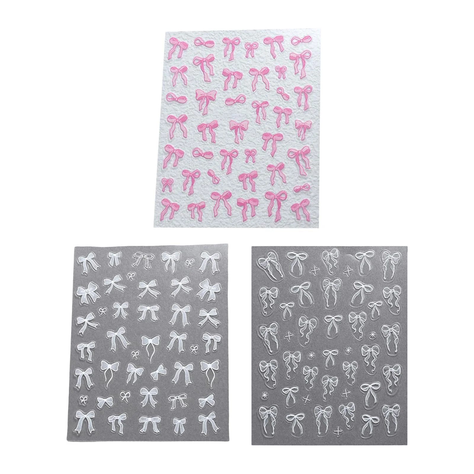 Наклейки для ногтей Бантики Самоклеящиеся наклейки Художественные украшения для фестивалей, фото №7