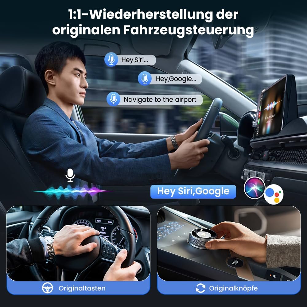 Адаптер Wireless CarPlay & Android Carlinkit 2025, беспроводное подключение, USB-A/Type-C, фото №6
