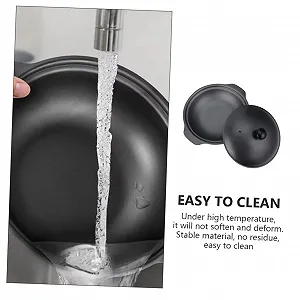 Каструля-жаровня чавунна з кришкою та подвійною ручкою для рису та супів synthetic.ua - Фото 1