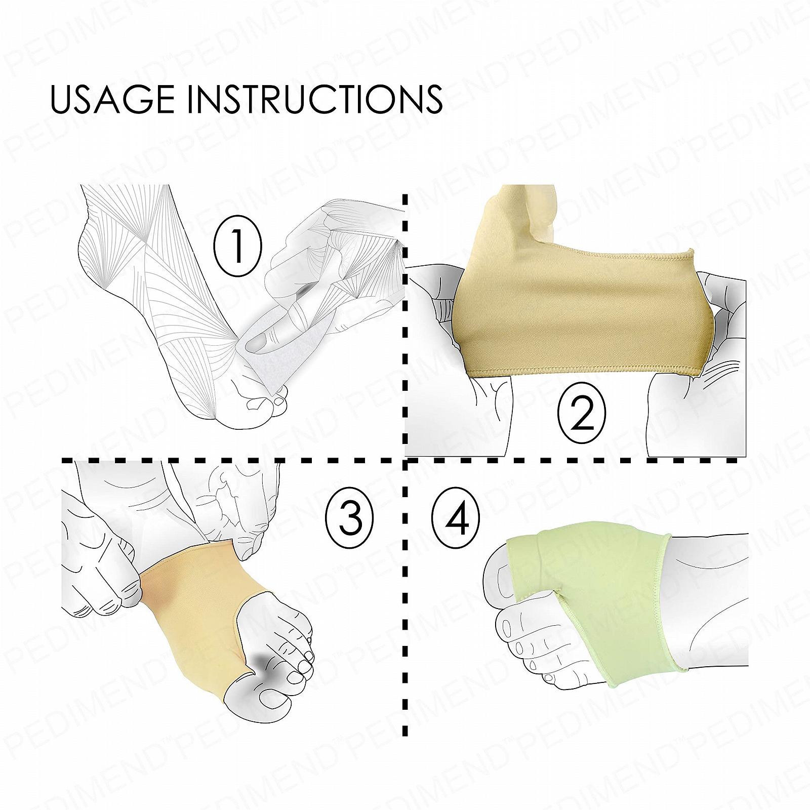 Протектор для великого пальця стопи Pedimend TM, 2 пари, фото №3 Протектор для великого пальця стопи Pedimend TM, 2 пари, фото №3