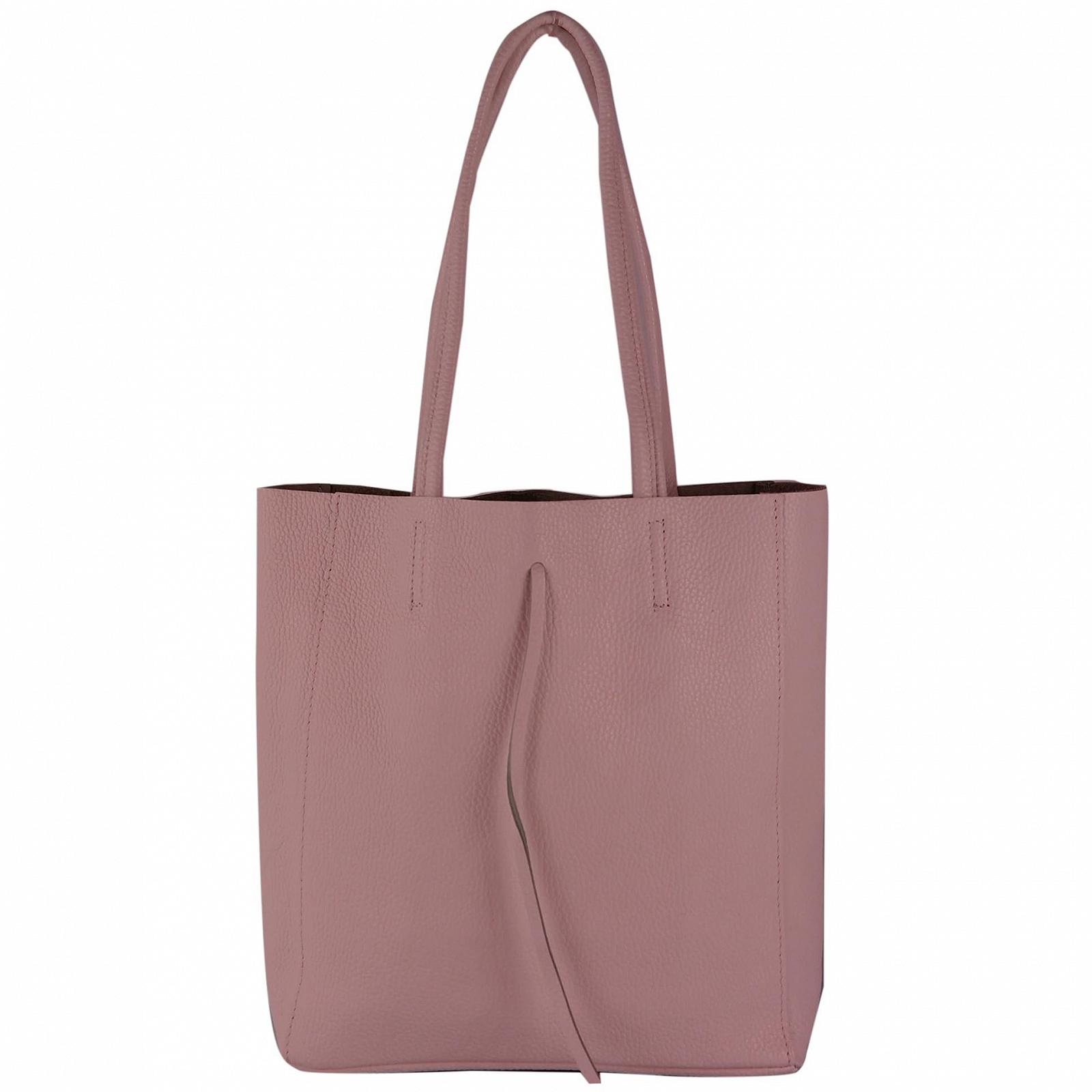 Сумка-тоут з італійської шкіри modamoda de T253 з внутрішньою кишенею, фото №1