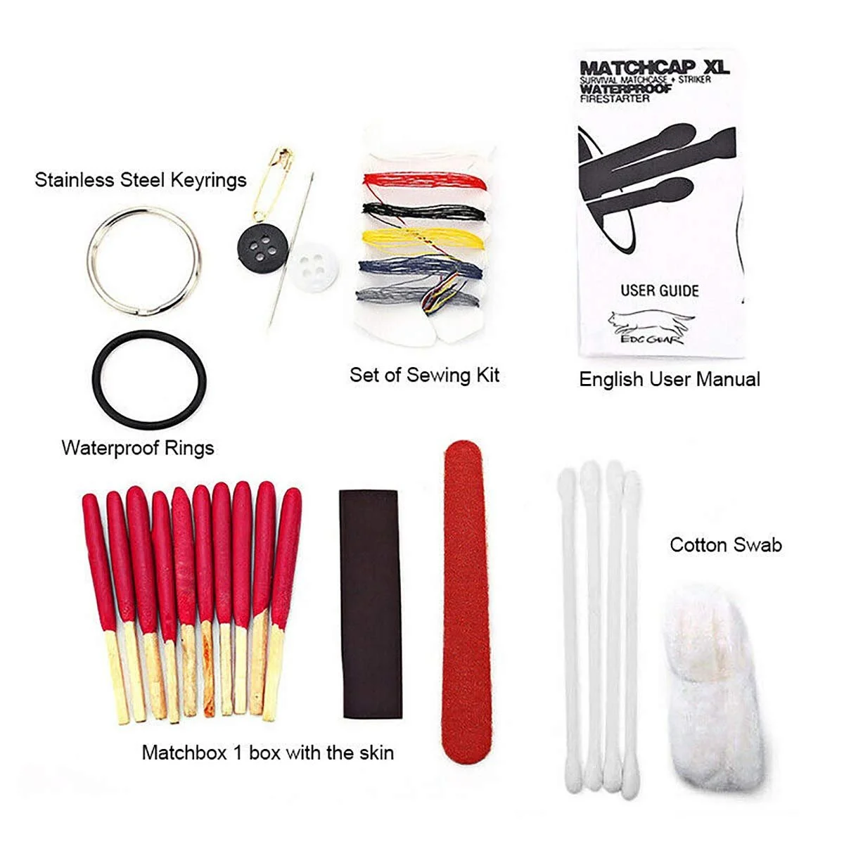 Контейнер-пенал для таблеток Camping Survival, водонепроникний, алюмінієвий, брелок, EDC, інструмент для подорожей, аварійний комплект, фото №3