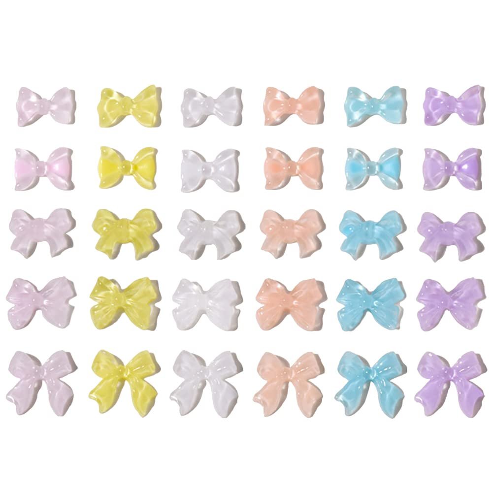 3D Підвіски для нігтів Різнокольорові з смоли Метелик Краватка-метелик 250шт, фото №1