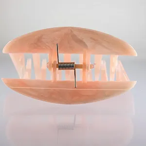 Заколка для волос большая с закрытыми сторонами 10 см Salmon Welovebeads synthetic.ua - Фото 1