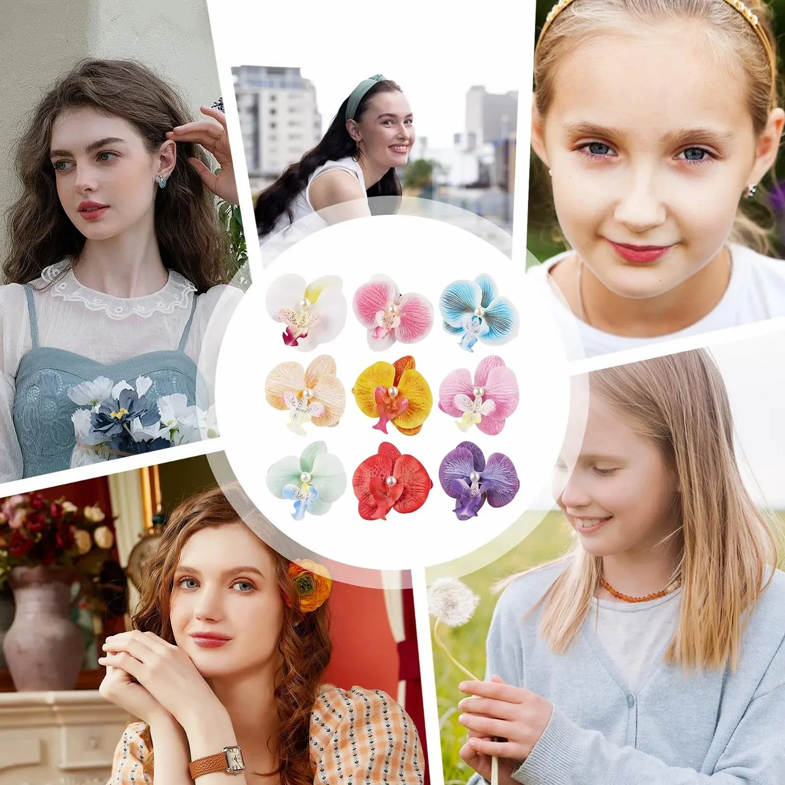 Крабик для волос Цветочный 9 шт., фото №4 Крабик для волос Цветочный 9 шт., фото №4