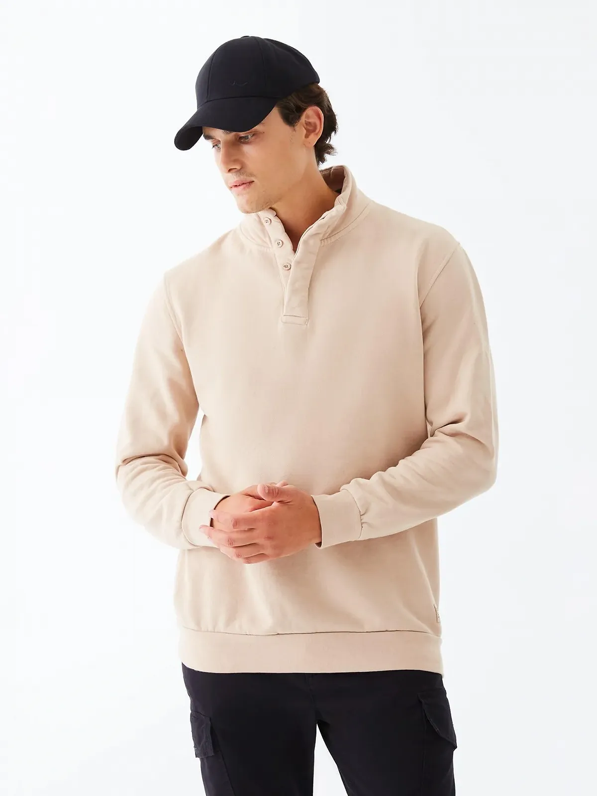 Світшот LTB Jeans Kosebe - з довгими рукавами, бежевий, XXL, фото №2