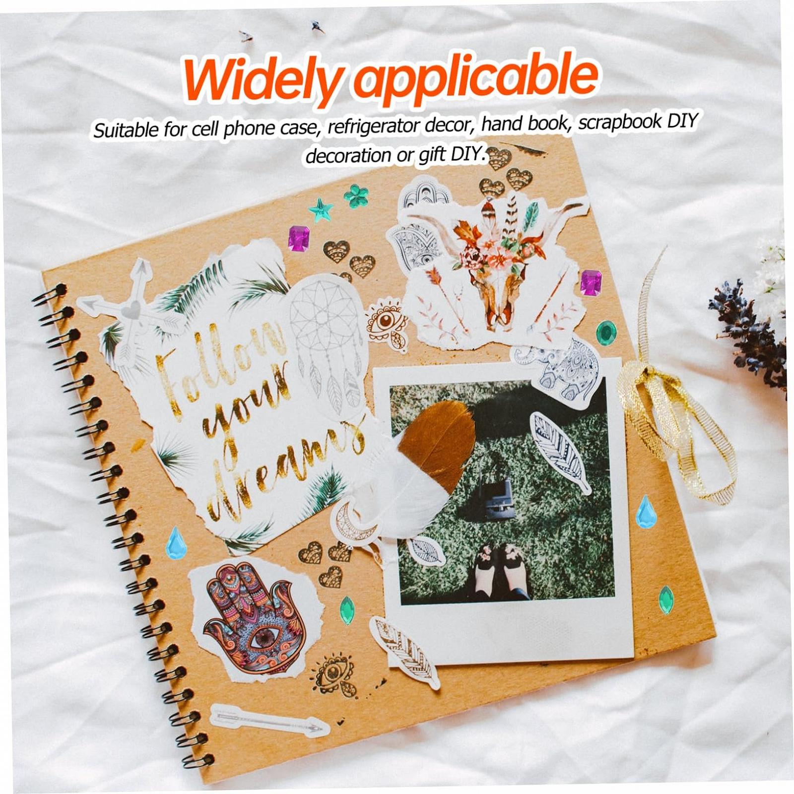 Набор Стразы для ногтей FRCOLOR Alien Акриловые Самоцветы Кристалл Плоская задняя часть Стразы Акриловые Плоская задняя часть Бриллианты Сердце Стразы Плоская задняя часть Украшение для ногтей Наклейка Dingding Child, фото №4