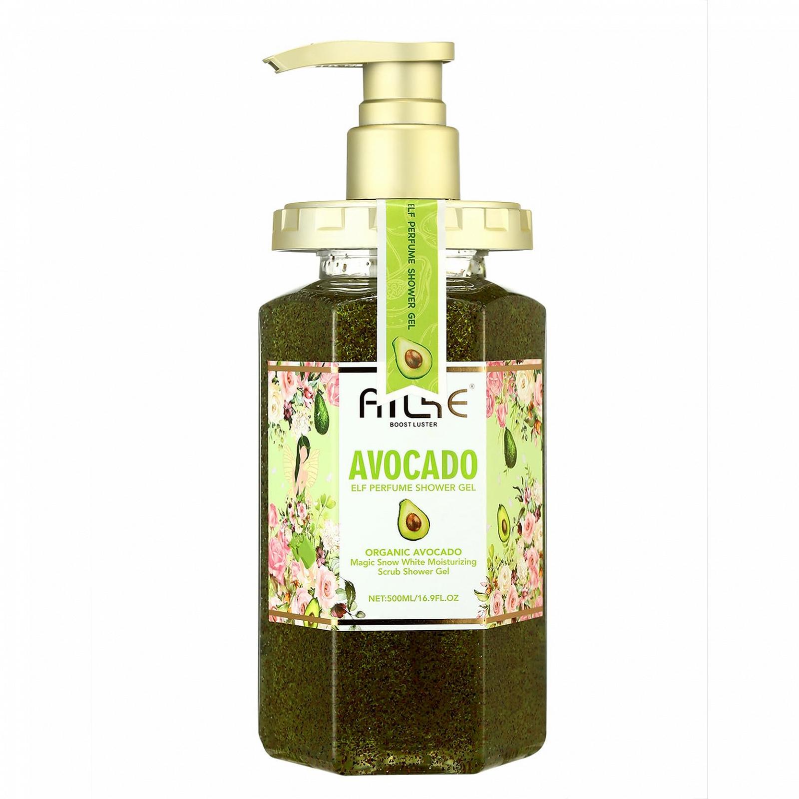 Гель для душу AILKE Magic Snow White 500 мл Зволожуючий з ароматом авокадо, фото №1