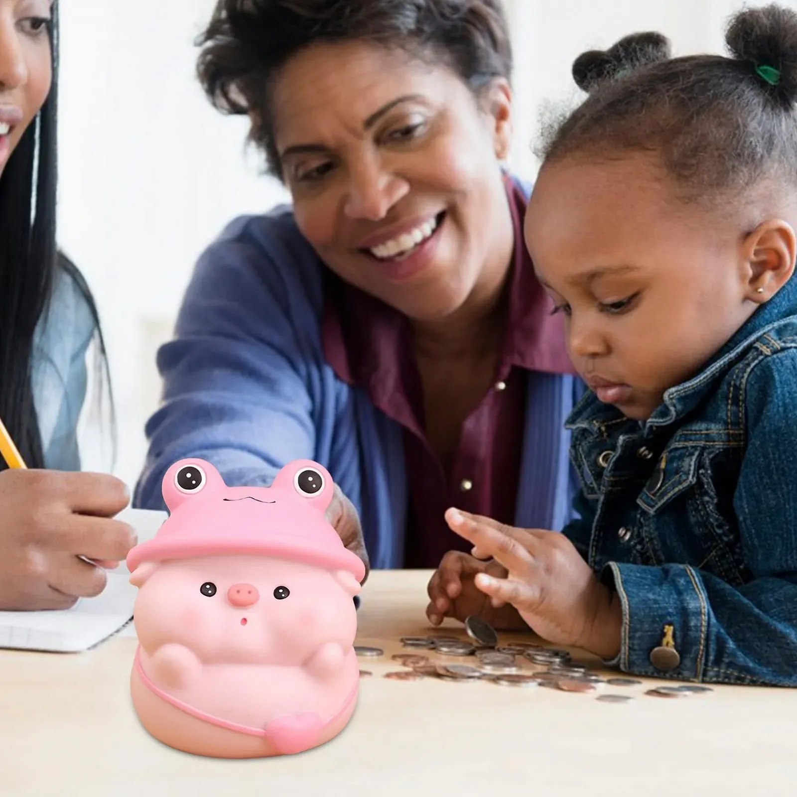 Скарбничка-органайзер у формі свинки градієнтна, фото №7