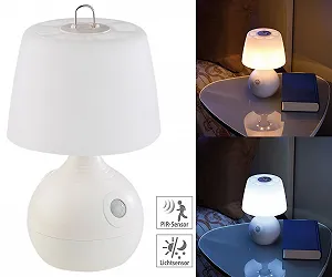 Настольная светодиодная лампа Lunartec с датчиком PIR и освещенности synthetic.ua - Фото 1