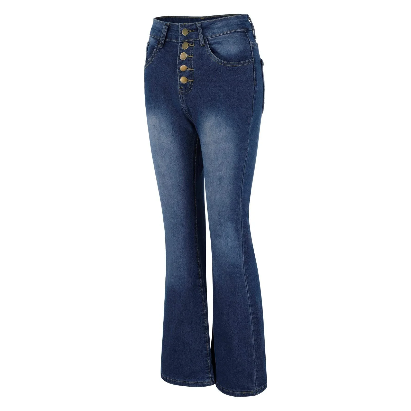 Джинсы Женские с высокой талией Клеш, фото №4 Джинсы Женские с высокой талией Клеш, фото №4