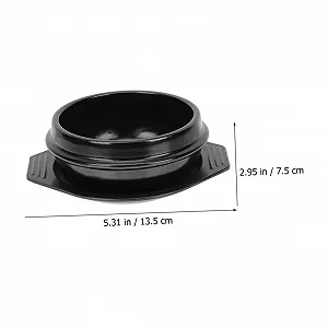 Кастрюля-жаровня SOIMISS Керамическая с подставкой термостойкая антипригарная synthetic.ua - Фото 1