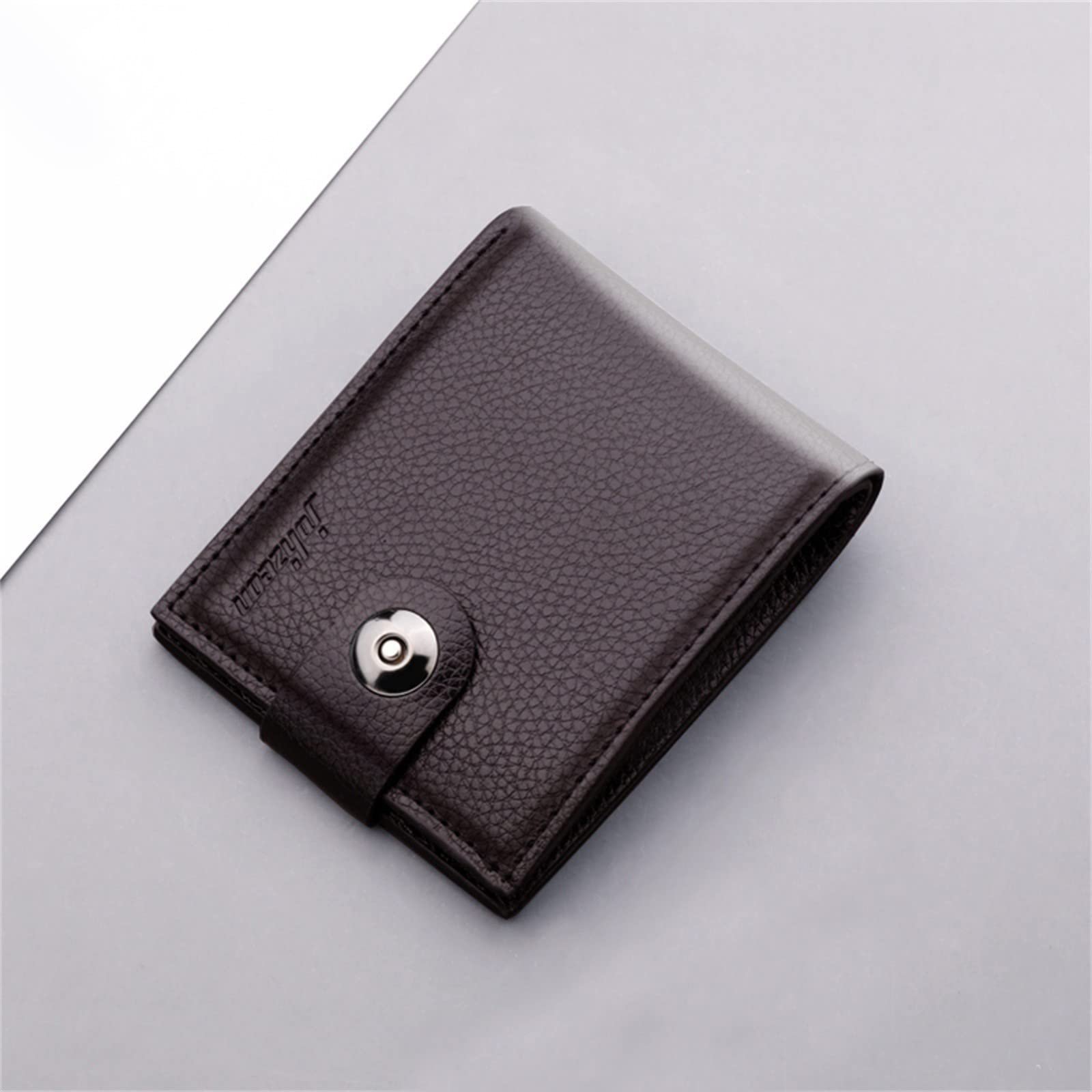 Кошелек Fashion ID Короткий Однотонный Кошелек с застежкой, Много отделений для карт, Сумка-клатч для купюр Note 9, фото №4