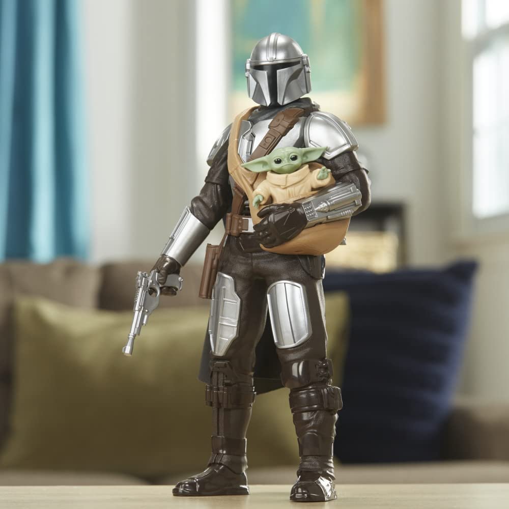 Фігурки Star Wars The Mandalorian & Grogu Galactic Action, інтерактивні, електронні, масштаб 30 см, фото №6