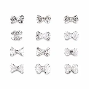 Стразы Металлические серебристые 12 шт - Фото 1