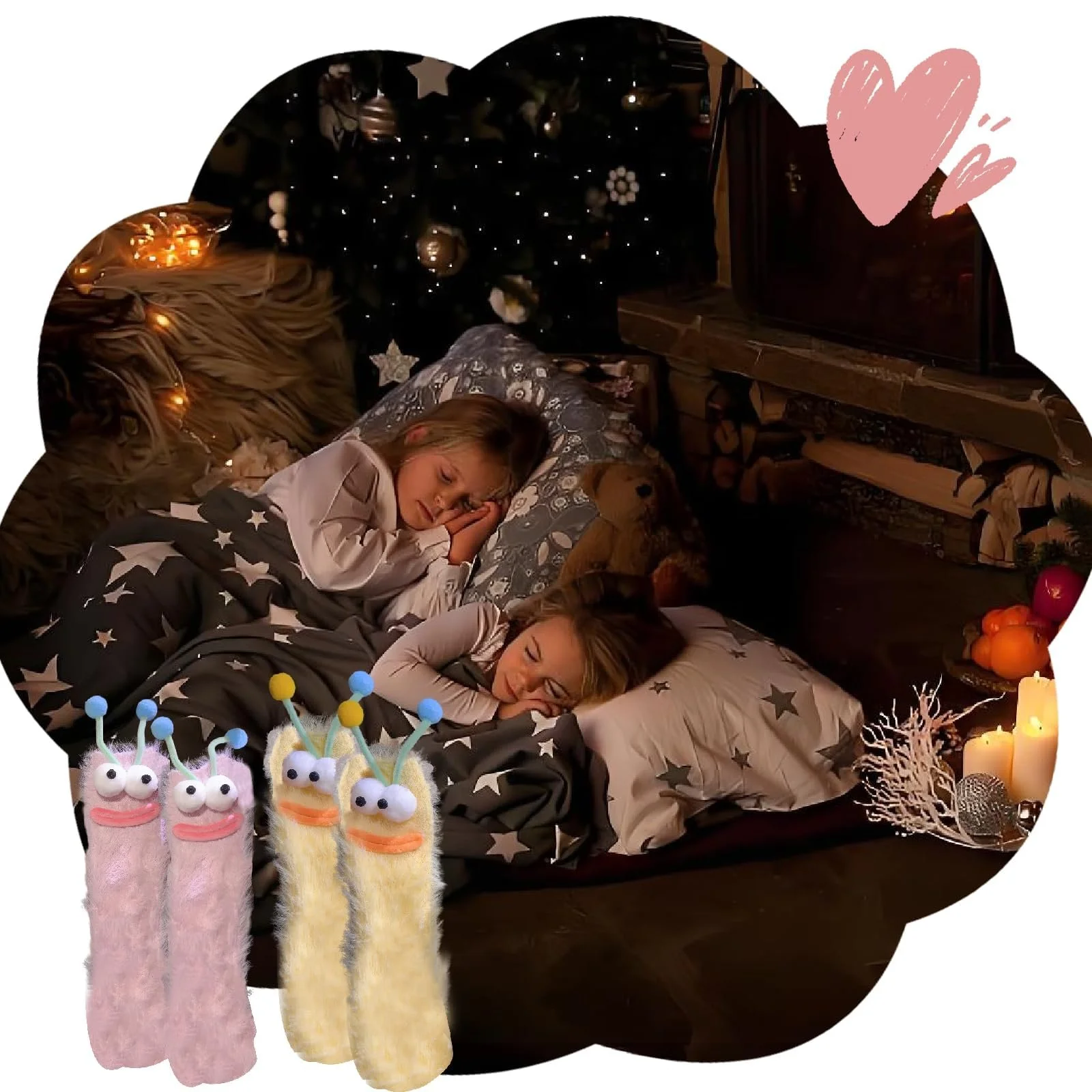 2 пари пухнастих шкарпеток, затишні шкарпетки, жіночі шкарпетки для сну, фото №5 2 пари пухнастих шкарпеток, затишні шкарпетки, жіночі шкарпетки для сну, фото №5