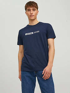 Футболка Jack&Jones 12221946 Темно-синій L - Фото 1