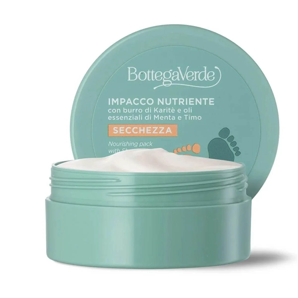 Питательный компресс для ног Bottega Verde с маслом ши и мятой 100 мл., фото №2