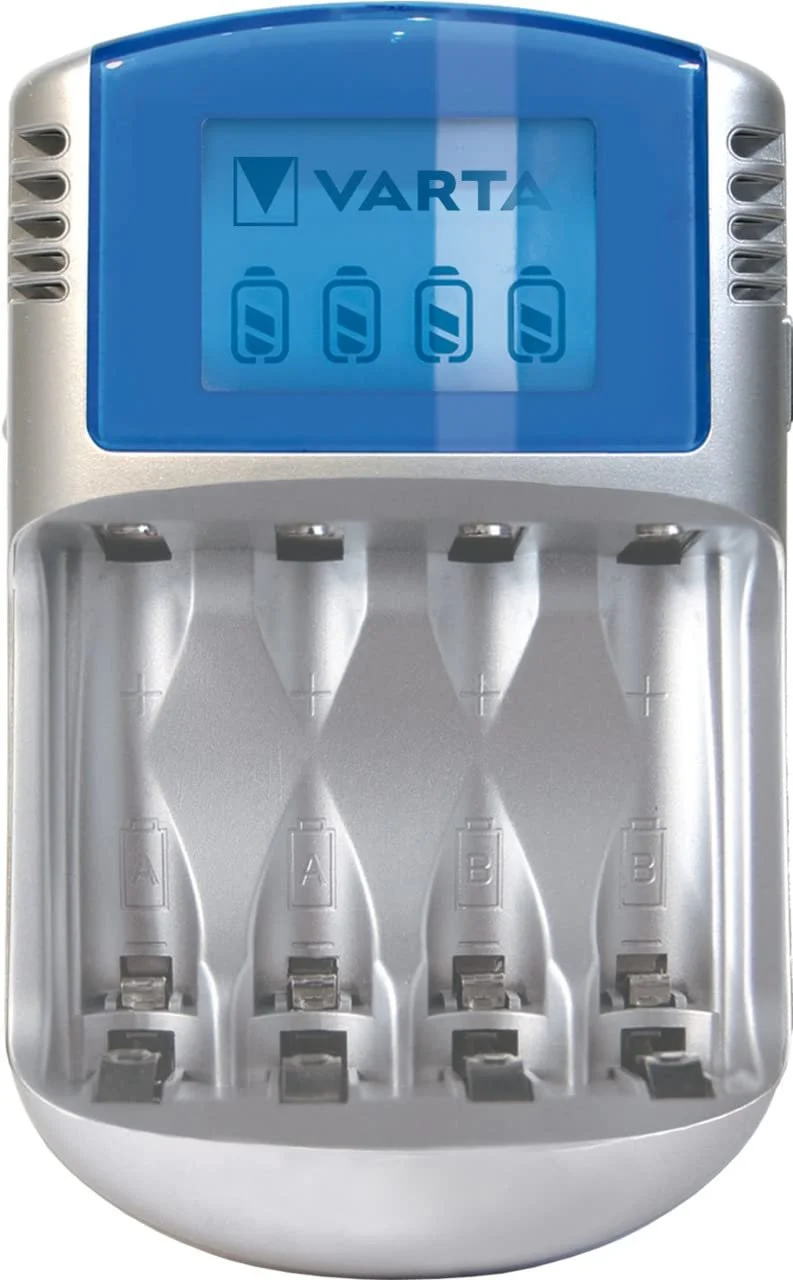 Зарядний пристрій VARTA з 4 x AA 2600 mAh, LCD, з USB кабелем та 12 V адаптером, фото №3