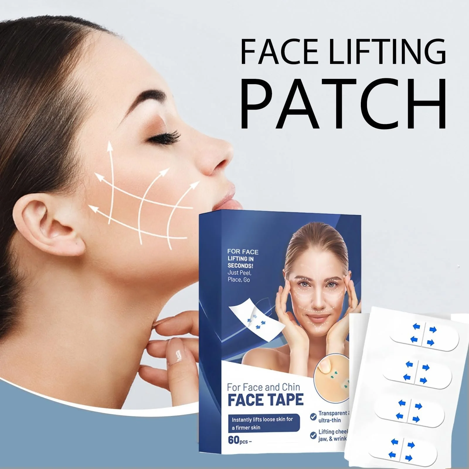 Водонепроницаемая лента для подтяжки лица, фото №9