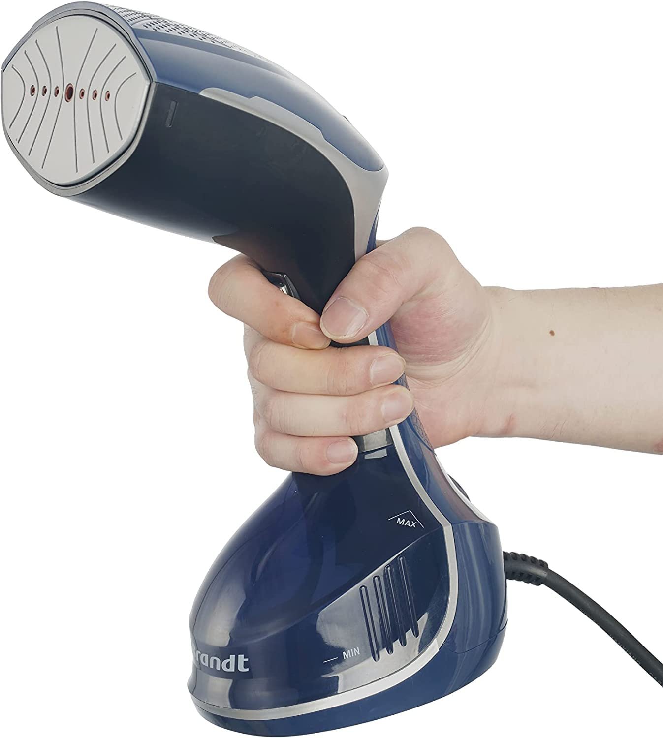 Вертикальний відпарювач Brandt BDF10B 1500W 250ml Aluminium Sole Blue, фото №1 Вертикальний відпарювач Brandt BDF10B 1500W 250ml Aluminium Sole Blue, фото №1